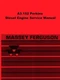 Massey Ferguson MF 35 40 50 130 135 A3.152 Perkins Diesel Engine Service Manual