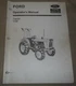 FORD 1700 TRACTOR OPERATOR OPERATION & MAINTENANCE MANUAL BOOK