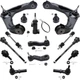 Front End Suspension Kit 13pc for Chevy Silverado GMC Sierra 2500 3500HD 2 Arms