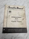 INTERNATIONAL HARVESTER TD-15 151 SERIES CRAWLER TRACTOR OPERATORS OWNERS MANUAL