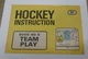 Hockey Instruction Book #6 Team Play Towers Bonimart Extra 31 pages
