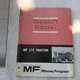 Massey-Ferguson MF 175 Tractor Operator's Manual 1972
