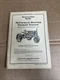 McCormick Deering Instruction Book MC-CD, 2992A