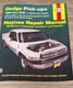 Haynes 30041 Dodge Pick-Ups 1994-2001 Repair Manual 2WD 4WD Cummins V6 V8 V10