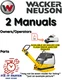 WACKER NEUSON BPU5045 REVERSIBLE VIBRATORY PLATES OPERATORS PARTS MANUAL PDF USB