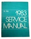 1983 Ram Van Voyager Shop Manual 83 Dodge B150 B250 B350 Plymouth PB150-PB350