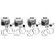 V3800 V3800-DI-TI New Piston Kit W/ Ring Set For Kubota Engine M1004 M95S M105S