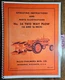 Allis-Chalmers 54 Two Way Plow 14 16" Owner's Operator's Manual TM-72C
