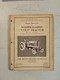 Vintage 1953 Massey Harris Colt Tractor Repair Parts List Manual 