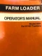 Allis-Chalmers Model 450 Farm Loader for 6140 tractors Operators Manual