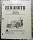 Original Kubota Operator's Manual Loader Model B1620 for Tractor Model B4200