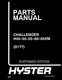 Hyster CHALLENGER H45-50-55-60-65XM D177 Forklift Parts Manual Catalog Diagrams
