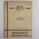 Vintage Cockshutt SP 419 Swather Owner's Manual Farm Equipment Serial HS8BI-