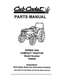 Cub Cadet 7000 Series Compact Lawn Tractor Parts Manual Model No. 7360SS