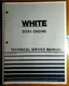 White D585 Engine for 2-150 2270 M-M G1355 Tractor Technical Service Manual '74
