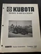 Kubota K-600 Backhoe for L175 L185 L225 L245 Tractor Operator Parts Manual Book