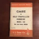 CASE SELF-PROPELLED COMBINE Model 120 Operator's Manual ~ Form 5878 ~ VINTAGE