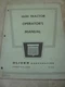 Oliver 1600 Tractor Operators Manual