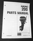 1976 Mercury Merc 200 20 HP 3537531 thru 4709592 Parts List Manual C-90-65145