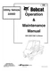 Bobcat 2200 D - Operation-Maintenance Manual Printed on Paper