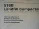 Caterpillar 816B Compactor Manual Cat Book 15Z Free Shipping