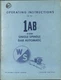 Warner & Swasey Operating Instructions For The 1AB (1964) 56 Pages M-3880