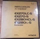 HITACHI EX270-5 EX270LC-5 EX280H-5 EX280LCH-5 EXCAVATOR PARTS MANUAL SET