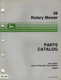 JL651 John Deere 38 Rotary Mower Parts Catalog (1991) PC876
