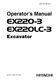 HITACHI EX220-3&nbsp;EX220LC-3 EXCAVATOR OPERATORS MANUAL