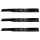Set of 3 RM360 RM550 Mower Blades Fits Woods 34615 34615KT 15127