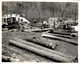GA190 1940 Original Underwood Photo CATERPILLAR DIESEL D8800 Engine Driving Saw
