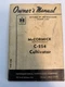 Vintage Original McCormick IHC C-254 Cultivator Owners Manual