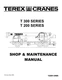 Terex Crane T300 & T200 Repair Service Maintenance Shop Manual