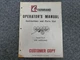Farmhand F76-E M25 Wheel Rake Owner Operator Maintenance Parts Catalog Manual