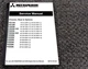 Mitsubishi FG30K Forklift Chassis Mast & Options Service Repair Manual 35001-Up