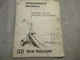 New Holland 601 - 611 Forage Harvester Operators Owners Manual
