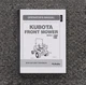 Kubota F2690 & F3990 Riding Lawn Mower Tractor Owner Operator User Guide Manual