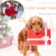 Puppy Costume Coat Winter Warm Clothes (XL) w/ Santa Claus Doll For Pet Dog/Cat