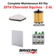 2014 Chevrolet Equinox 2.4L Complete Air, Oil & Cabin Filter Kit (5W-30)