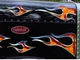 True Fire & Chrome Tribal Flame decals 12pc set for Peterbilt 379 Kenworth W900