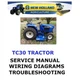 NEW HOLLAND TC30 TRACTOR MANUAL ENGINE SHOP SERVICE  REPAIR PDF