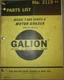 Galion Model T-600 Series B Diesel Motor Grader Parts List Book Manual Original