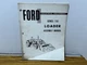Ford Industrial Equipment Series 730 Loader Assembly Manual SE A3230-A 1716