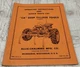 Allis Chalmers TPL-236A "CA" Deep Tillage Tools Operation And Parts Manual