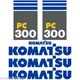 PC300-7 Decals PC300-7 Stickers Komatsu Decals Komatsu Stickers- New Decal Kit