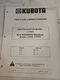 Kubota L7550 B750 L7515 L7520 Owners Manual Book