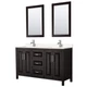 Wyndham Collection WCV252560D-VCA-M24 Daria 60" - Dark Espresso / Carrara