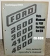 FORD 2600 3600 4100 4600 TRACTORS PRELIMINARY OP OPERATOR'S OWNER MANUAL ON CD