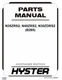 Hyster N35ZRS2, N40ZRS2, N30ZDRS2 (B265) Forklift Parts Catalog Manual PDF