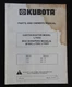 KUBOTA L7550 EARTHCAVATOR TRACTOR B7510 L7515 L7520 BOX SCRAPER OPS PARTS MANUAL
